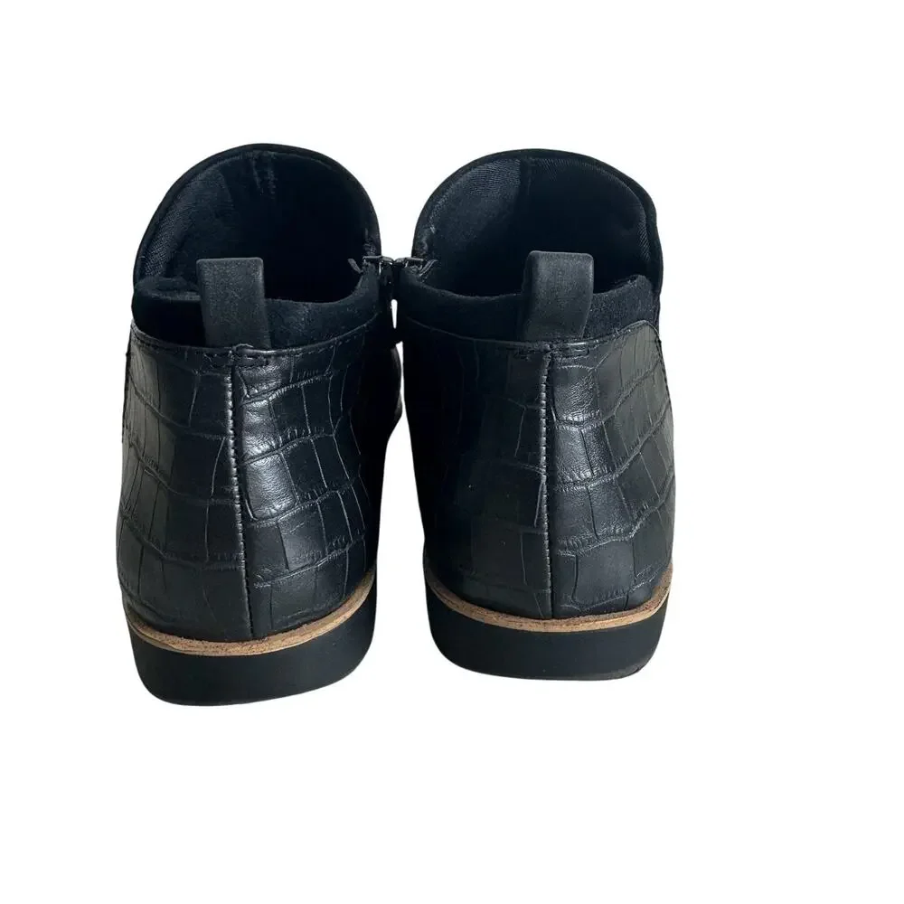 LifeStride Women's Black Zion Faux Leather Booties Shoe Size 8 M